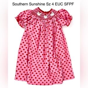 Santa Smocked Dress